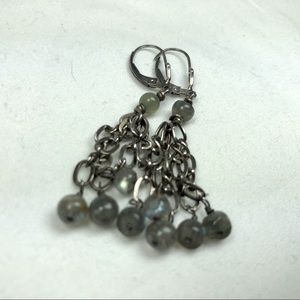 Sterling Labradorite Handmade chain Earrings